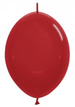 S Линколун (12"/30 cм) Красный,кристалл. 100 шт/уп