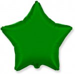 Шар (18"/46 см) Звезда, Зеленый