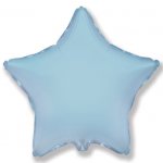 Шар (18"/46 см) Звезда пастель, Голубой