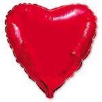 Шар (18"/46 см) Сердце, Красный 