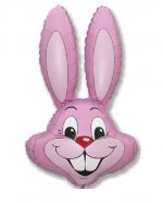 Шар (35"/88см) Кролик розовый
