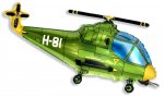 Шар (32"/82см) Вертолет зеленый 
