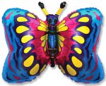 Шар (32"/82см) Бабочка синяя 