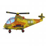 Шар (14"/36 см) Мини-фигура Вертолет милитари