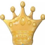 Г Фигура Корона золото голография