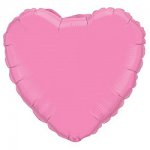 Шар (18''/46 см) Сердце пастель, Розовый, 1 шт.