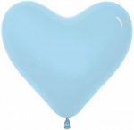 S Сердце 6" светло-голубой 100шт/уп