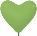 S Сердце 6" светло-зеленый 100шт/уп