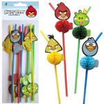 Трубочка для коктейля Angry Birds 8 шт