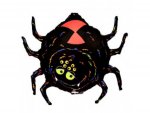 Шар Черный паук 91 см